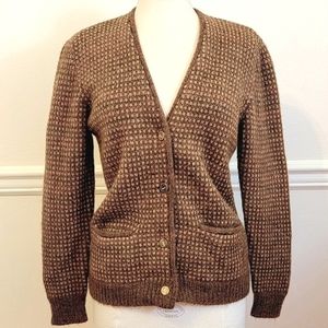 SALVATORE FERRAGAMO Designer Wool Cardigan Sweater